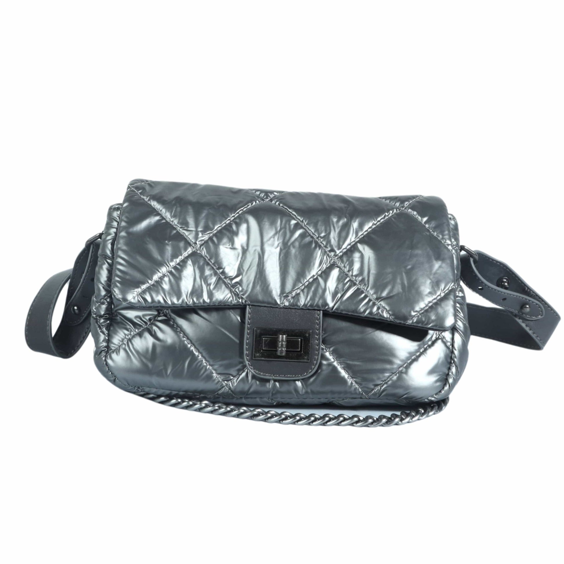 VERDE Women Bags Silver VERDE - Classic Shoulder Bag