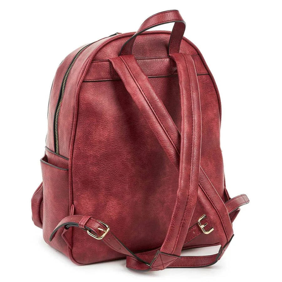 VERDE Women Bags Red VERDE - Zippered Backpack
