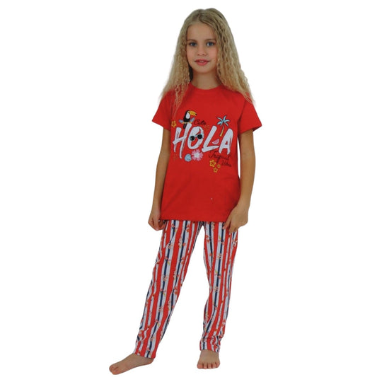 VITMO Baby Girl 1-2 Years / Multi-Color VITMO - Baby - Cutie Hola Graphic Pajama Set