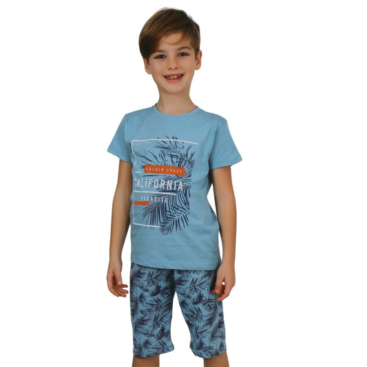 VITMO Boys Pajamas XXS / Multi-Color VITMO - Kids - California Paradise Graphic Pajama Set