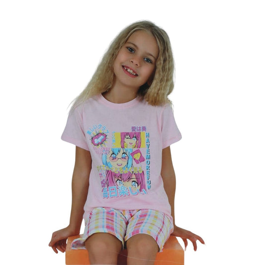 VITMO Girls Pajamas VITMO - Kids - Have More Fun Graphic Pajama Set