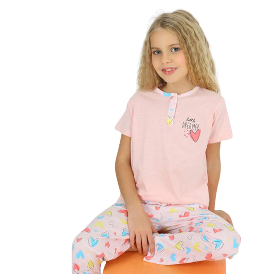 VITMO Girls Pajamas 4 Years / Pink VITMO - KIDS - Pull over Pajama Set