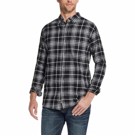 WEATHERPROOF Mens Tops S / Multi-Color WEATHERPROOF - Plaid Collared Dress Shirt