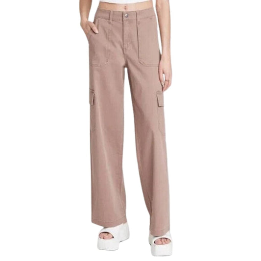 WILD FABLE Womens Bottoms M / Pink WILD FABLE - High-Rise Straight Leg Cargo Pants