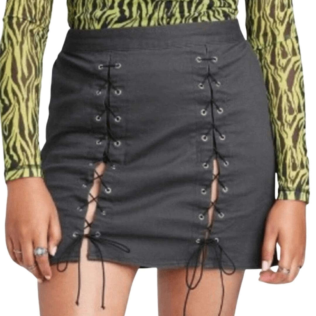 WILD FABLE Womens Bottoms WILD FABLE - Lace Up Mini Skirt