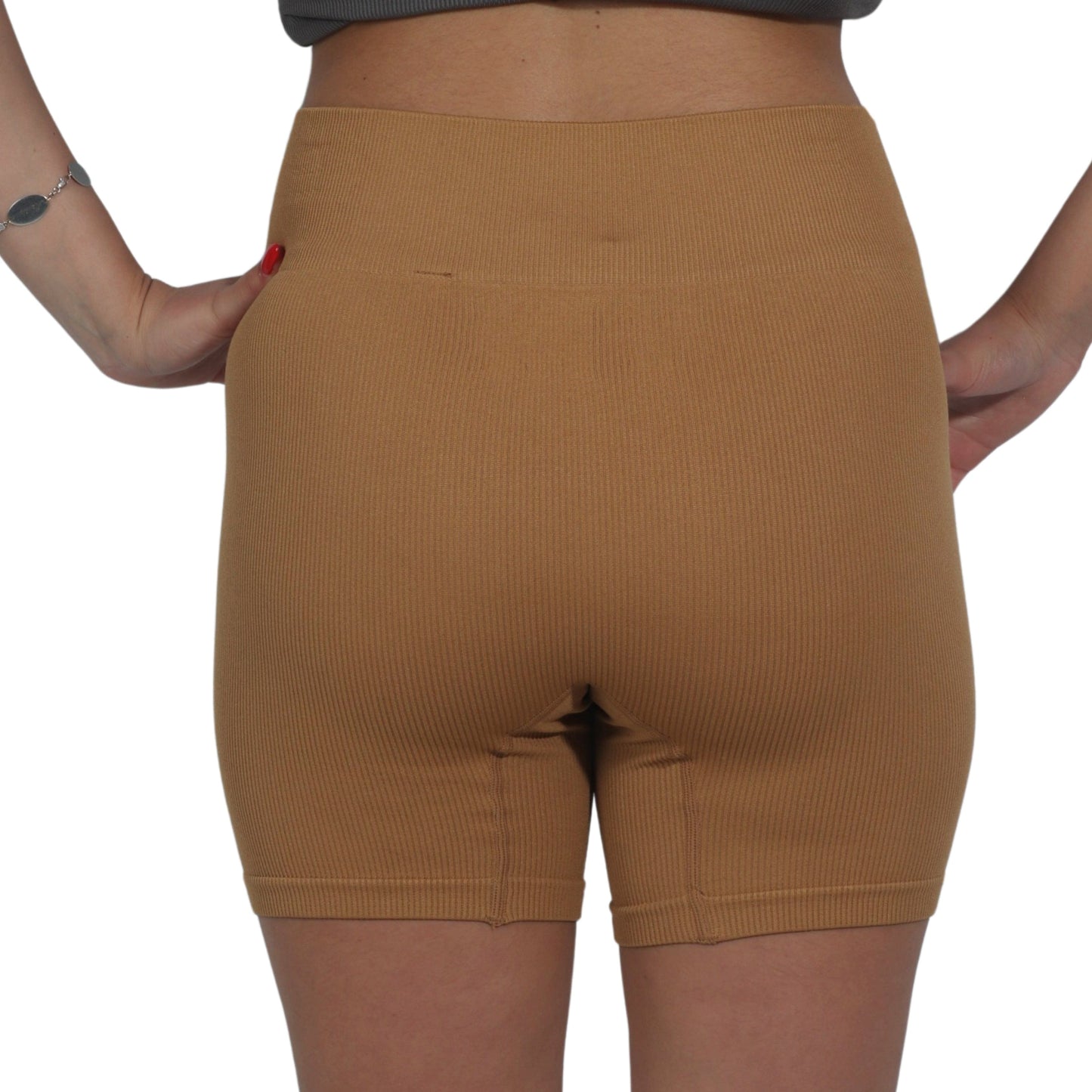 WILD FABLE Womens Bottoms M / Brown WILD FABLE - Ribbed All Over Short