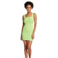 WILD FABLE Womens Dress XL / Green WILD FABLE - Sleeveless Seamed Bodycon Dress