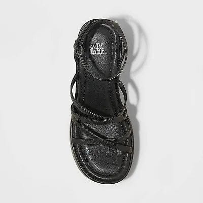 WILD FABLE Womens Shoes 38.5 / Black WILD FABLE - Liza Platform Wedge Sandal
