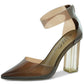 WILD PAIR Womens Shoes 40 / Brown WILD PAIR  -  Dressy Evening Block Heels