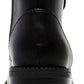 WILD PAIR Womens Shoes 38.5 / Black WILD PAIR - Maurenne Faux Leather Ankle Combat & Lace-up Boots