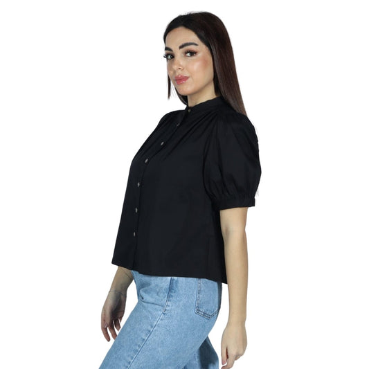 WORTHINGTON Womens Tops Petite M / Black WORTHINGTON - Puff Sleeve Shirt