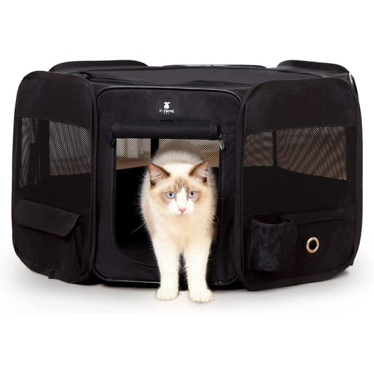 X-ZONE PET Pet Accessories X-ZONE PET - Portable Foldable Pet Dog Cat Playpen Crates Kennel