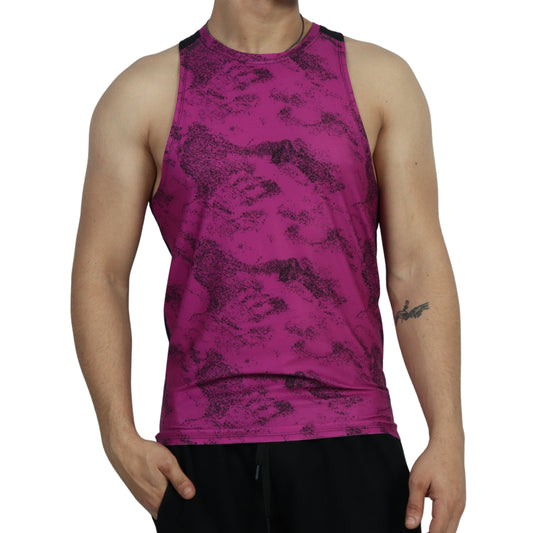 XERSION Mens sports L / Pink XERSION - Printed Tank Top All Over