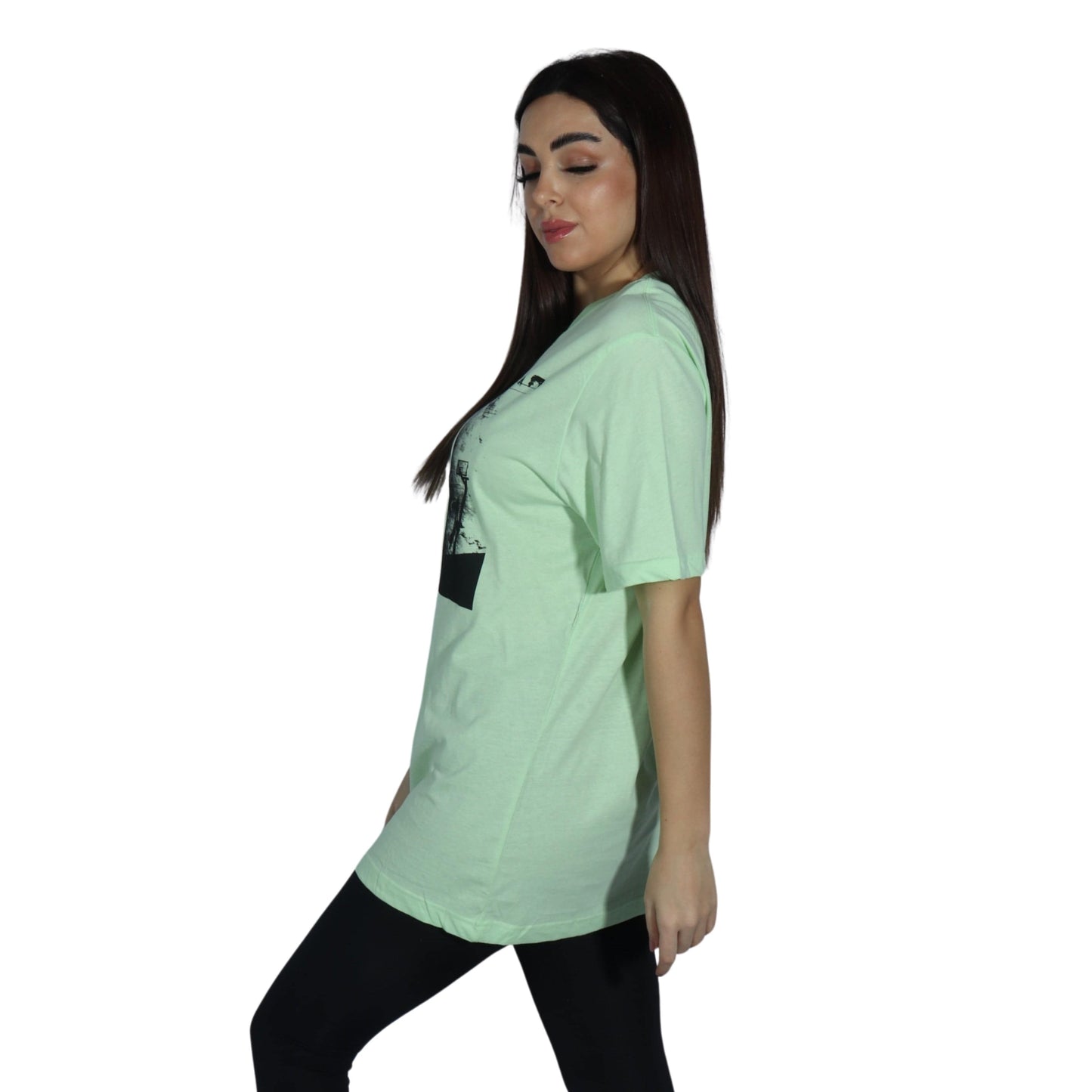 XERSION Womens Tops M / Green XERSION - Graphic T-Shirt