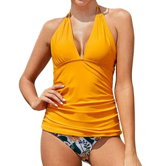 YONIQUE Womens Swimwear XL / Multi-Color YONIQUE - Two Pieces Swimwear Printed