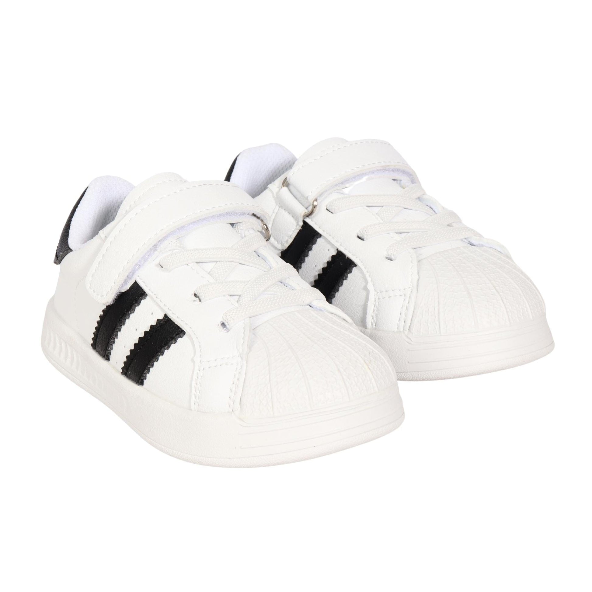 YOUNG LINGEN Baby Shoes 25 / White YOUNG LINGEN - Kids - Sneakers Strap Athletic Running Shoes