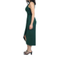 ZALALUS Womens Dress S / Green ZALALUS - One Shoulder Cutout Asymmetrical Dress