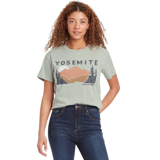 ZOE + LIV Womens Tops XS / Green ZOE + LIV -  Short Sleeve Graphic T-Shirt