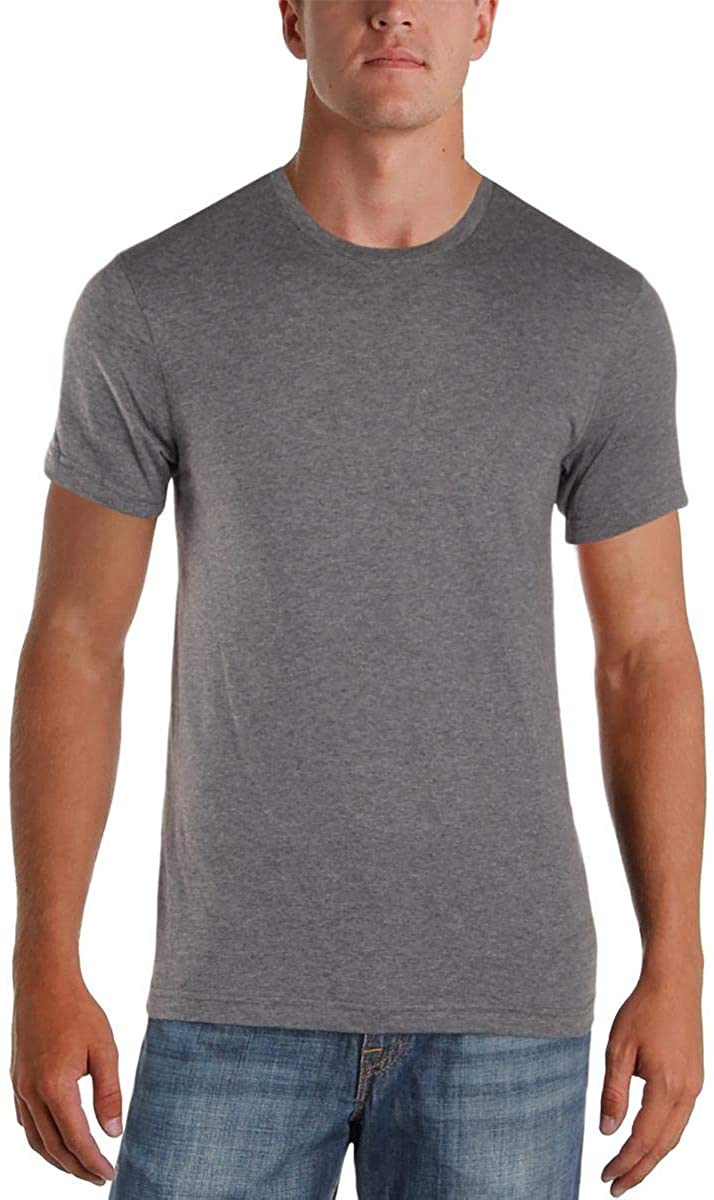 ALFANI Mens Tops Small / Grey Crew-Neck T-Shirt