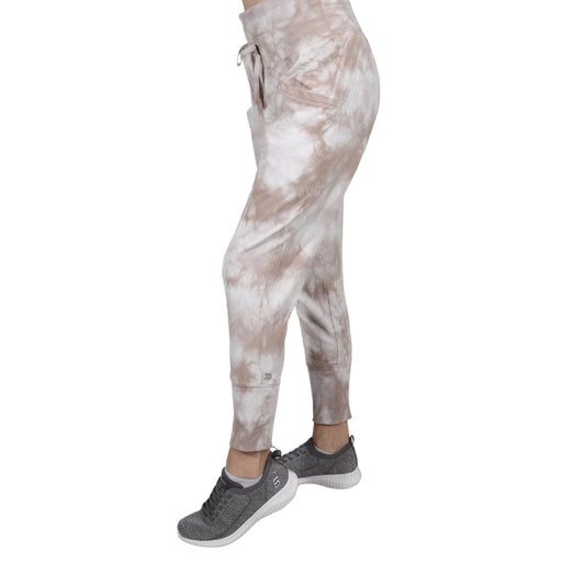 ALL IN MOTION Womens Bottoms ALL IN MOTION - Tie-Dye High-Rise Ribbed Jogger Pant