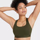 ALL IN MOTION Womens sports XS / Green ALL IN MOTION - Support T-Back Sports Bra