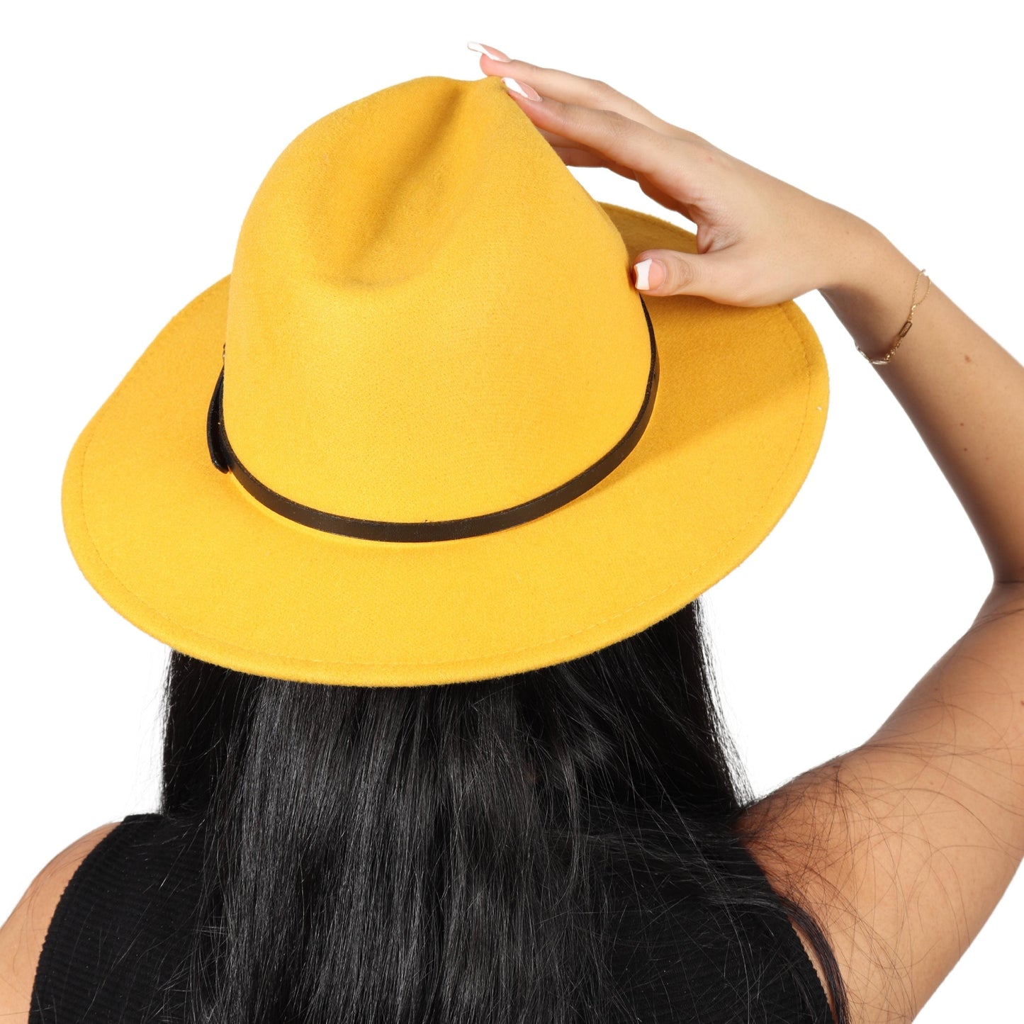 AMAZON ESSENTIALS Hats & Headbands Yellow AMAZON ESSENTIALS -  Felt Hat Blank Base