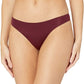 AMAZON ESSENTIALS womens underwear Large / Burgundy Seamless Bonded Stretch Thong Panty