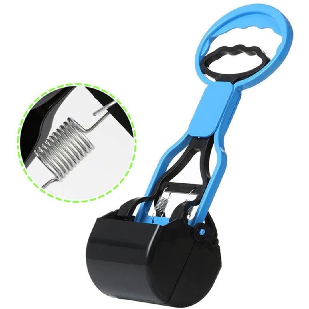 AN XIANG Pet Accessories Blue AN XIANG- Pet Dog Waste Pickup Pooper Scooper Walking Poop Scoop Grabber Picker