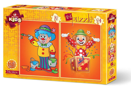 ART PUZZLE Toys ART PUZZLE - 2 Puzzles - The Clowns
