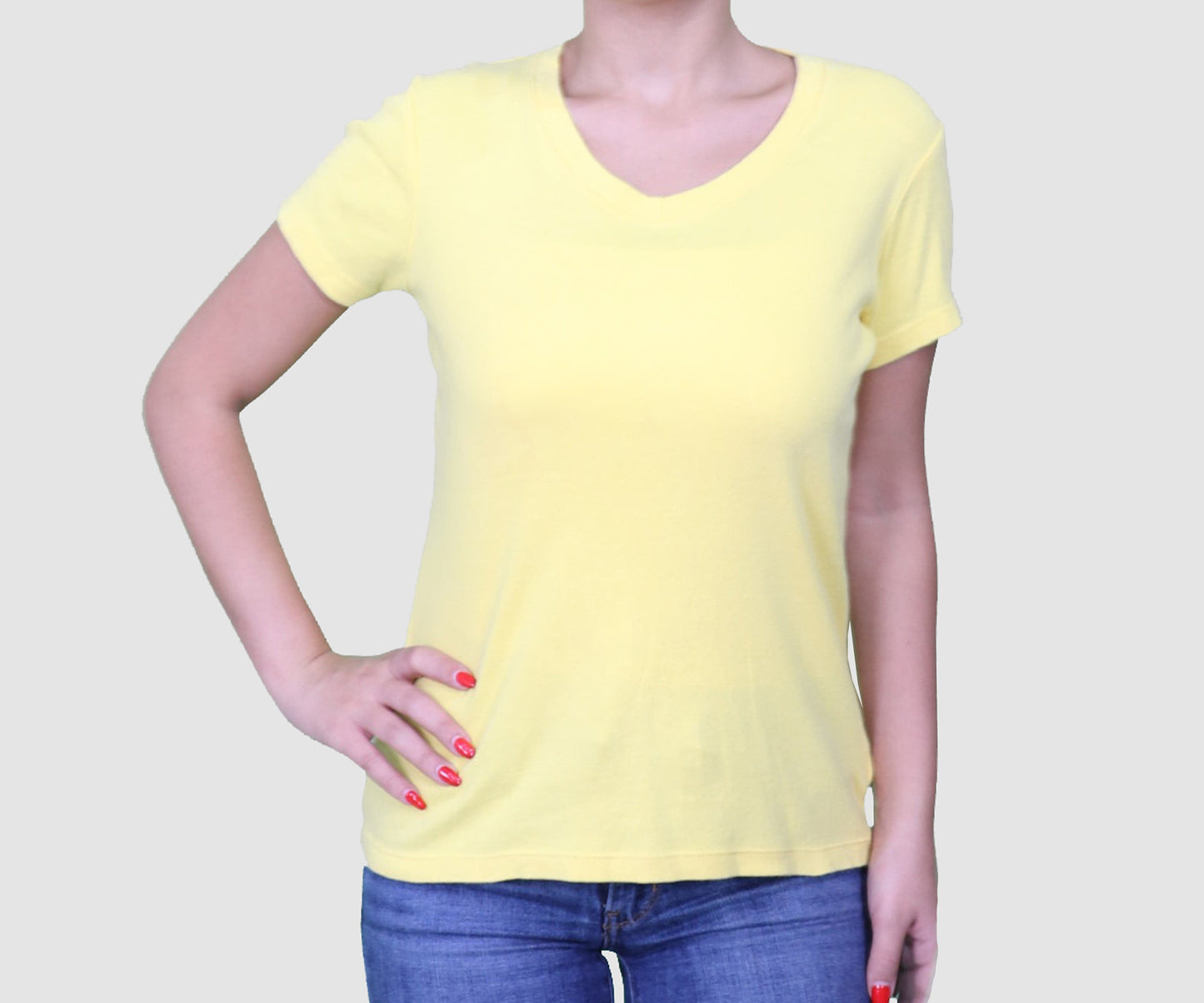 Austin clothing co Womens Tops Medium / Yellow Short Sleeve Top
