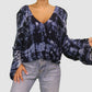 blue life Womens Tops Small / Navy / Blue Long Sleeve Top