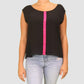 Bongo Womens Tops L / Black/Fuschia Sleeveless Shirt