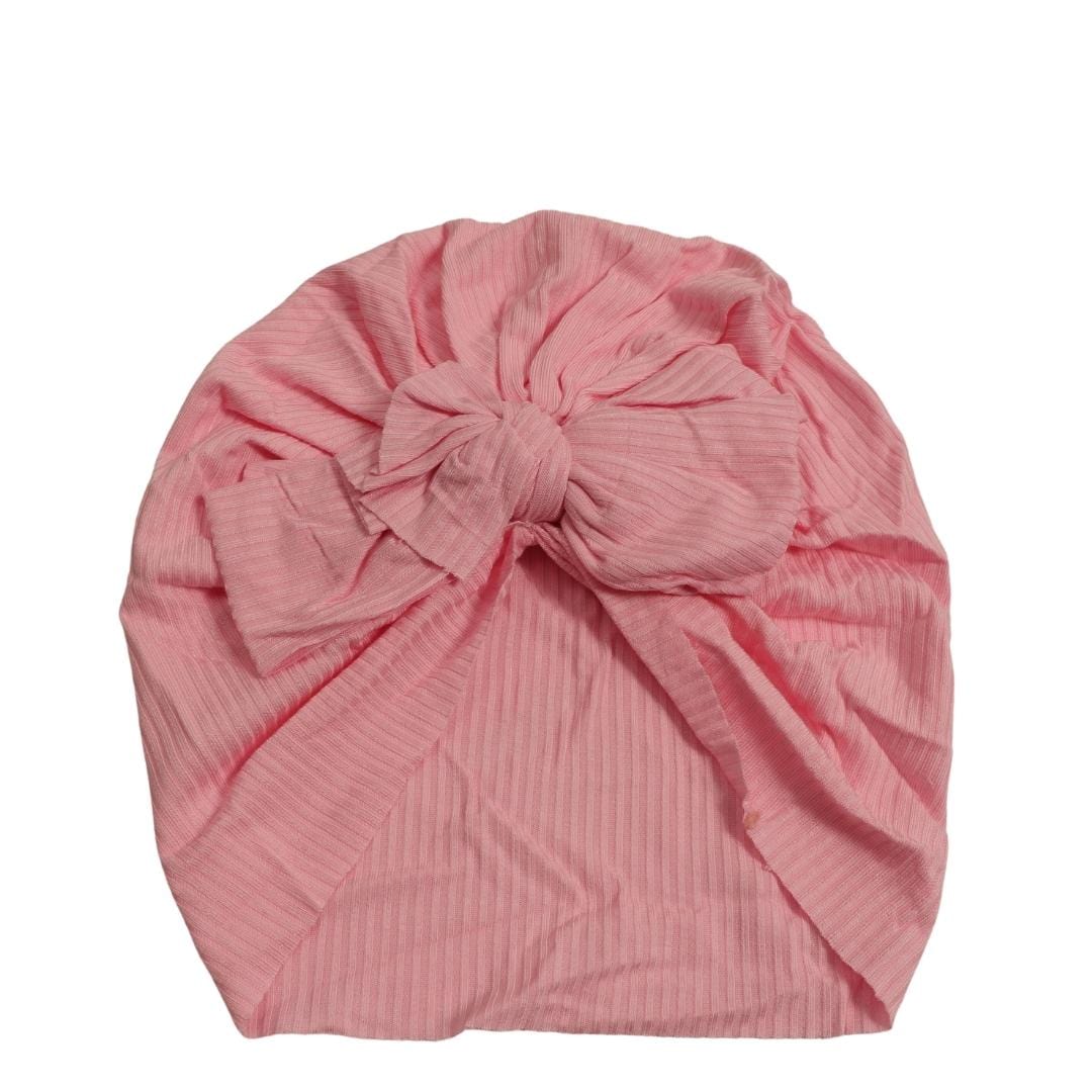 Brands and Beyond Baby Girl Pink Baby - Turban Knot Bow Cap