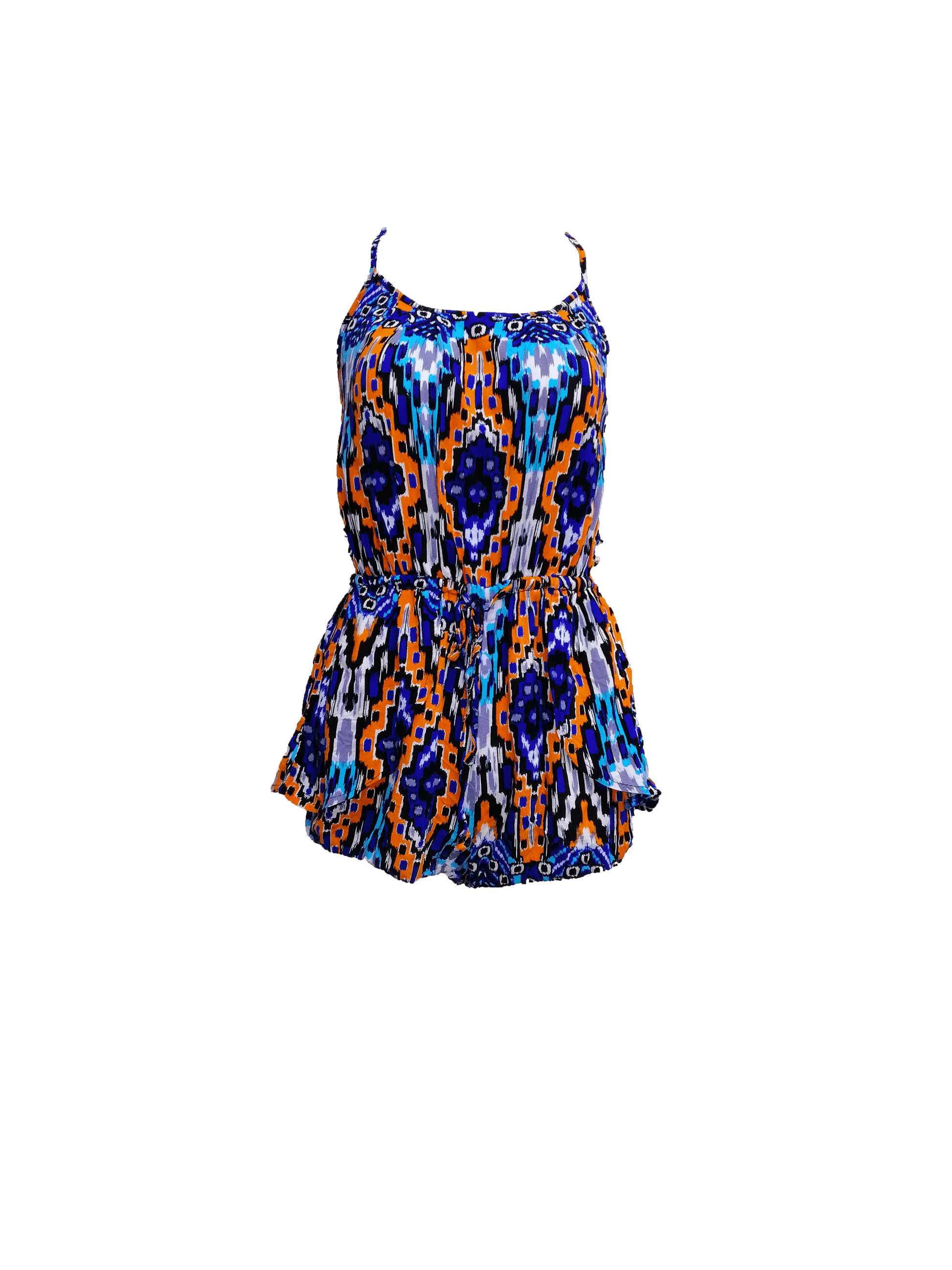 Brands and Beyond Womens Tops S Sleeveless Graphic Romper