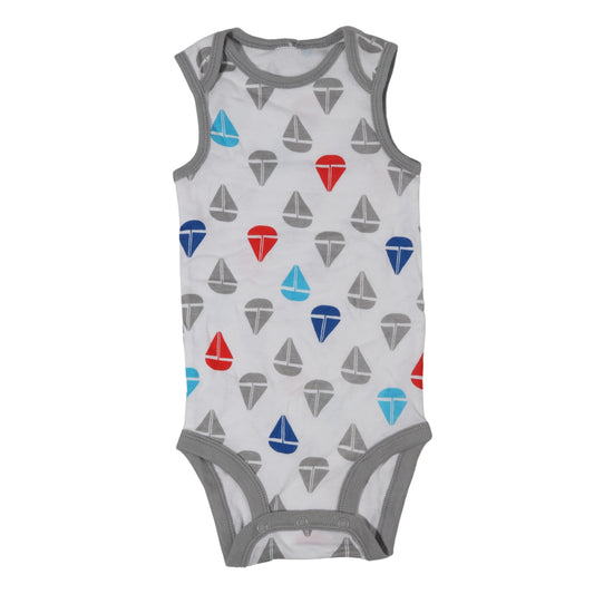 BRANDS & BEYOND Baby Boy 0-3 Month / Multi-Color Sleeve Less Bodysuits
