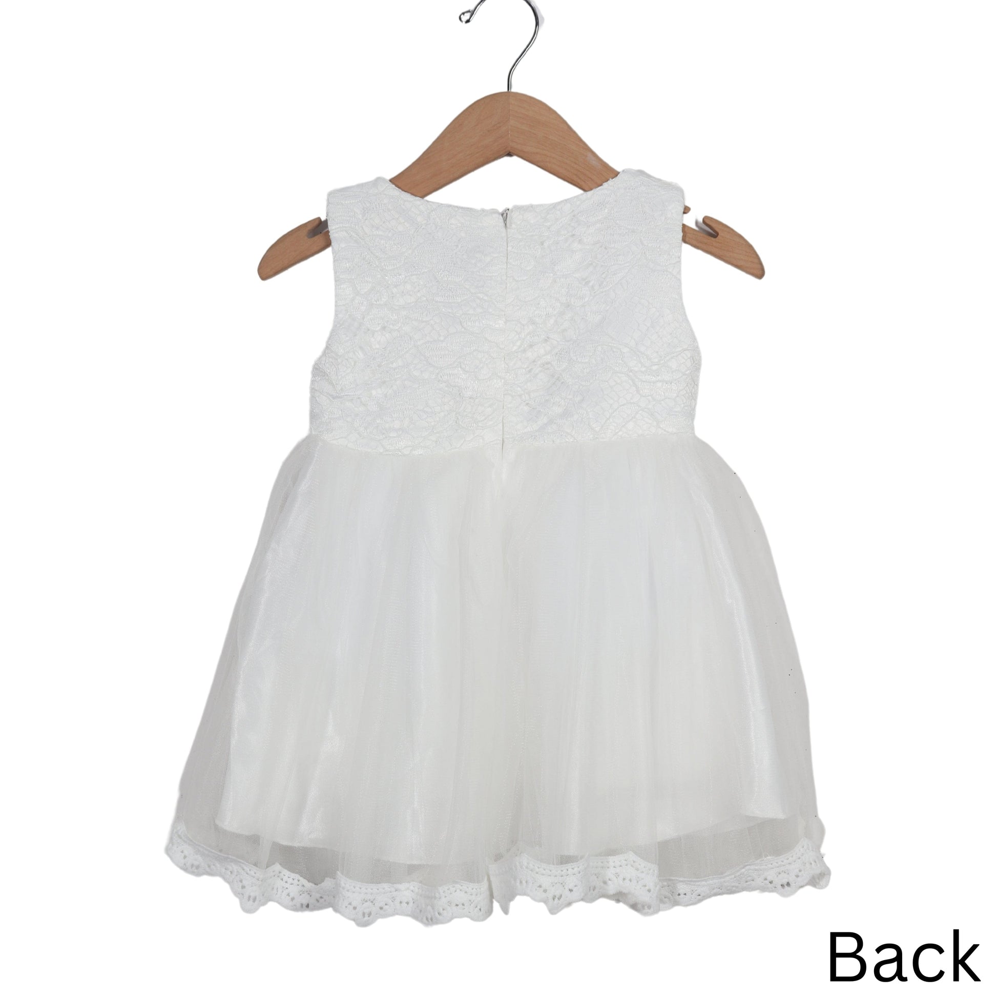 BRANDS & BEYOND Baby Girl 2 Years / White Baby - Lace Sleeveless Dress