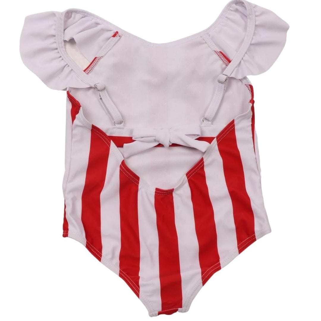BRANDS & BEYOND Baby Girl 3-4 Years / Multi-Color Baby - Striped Swimsuit