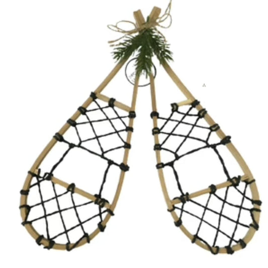 BRANDS & BEYOND Christmas Decoration Small Snowshoes Wall Hanging - Pair