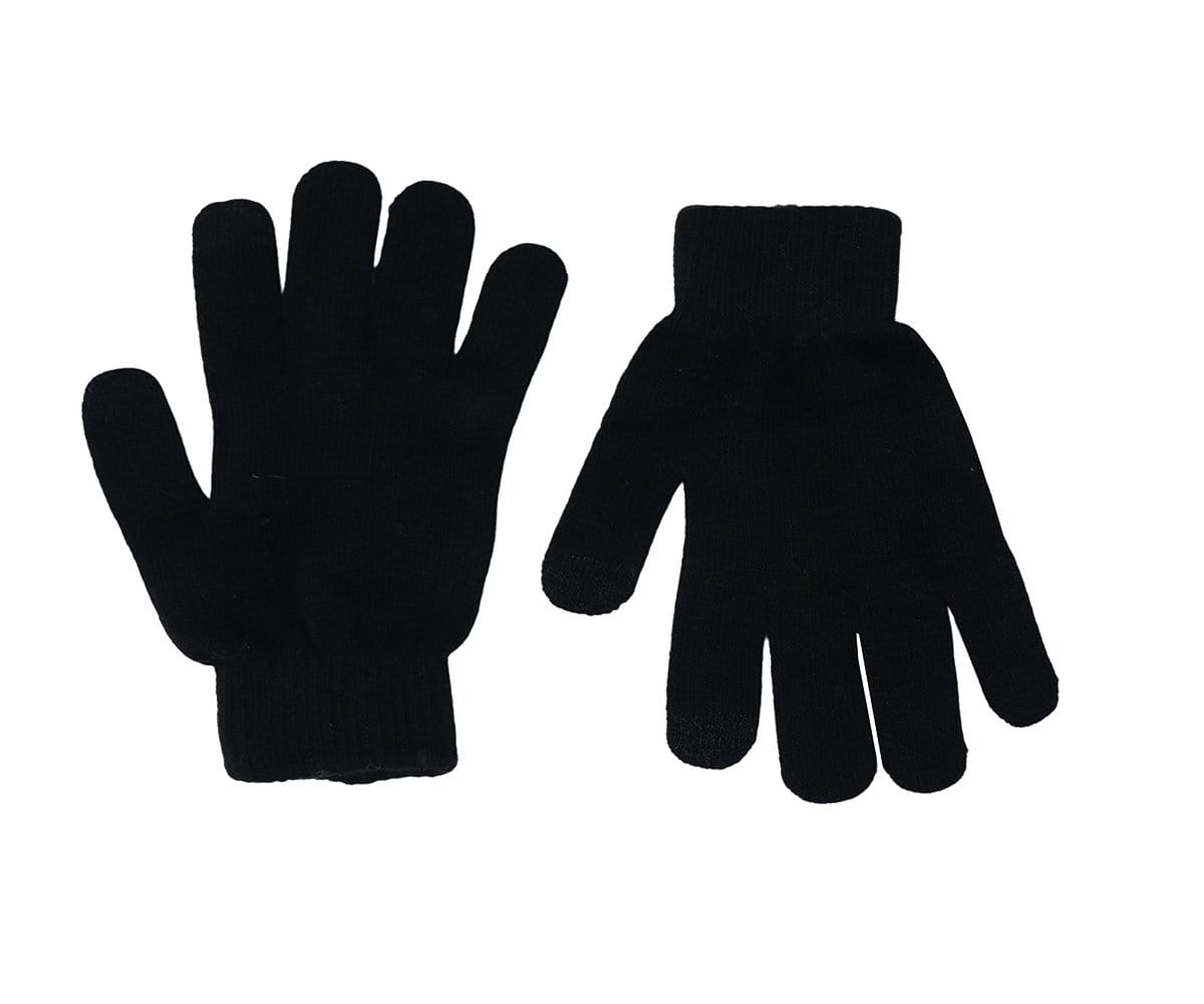 BRANDS & BEYOND Clothing Accessories 4-5 Years / Black Kids - Knit Gloves