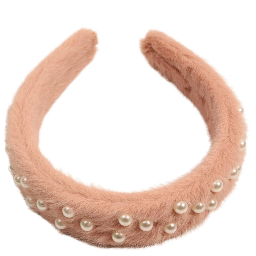 BRANDS & BEYOND Clothing Accessories Pink Pearl Designed Headband