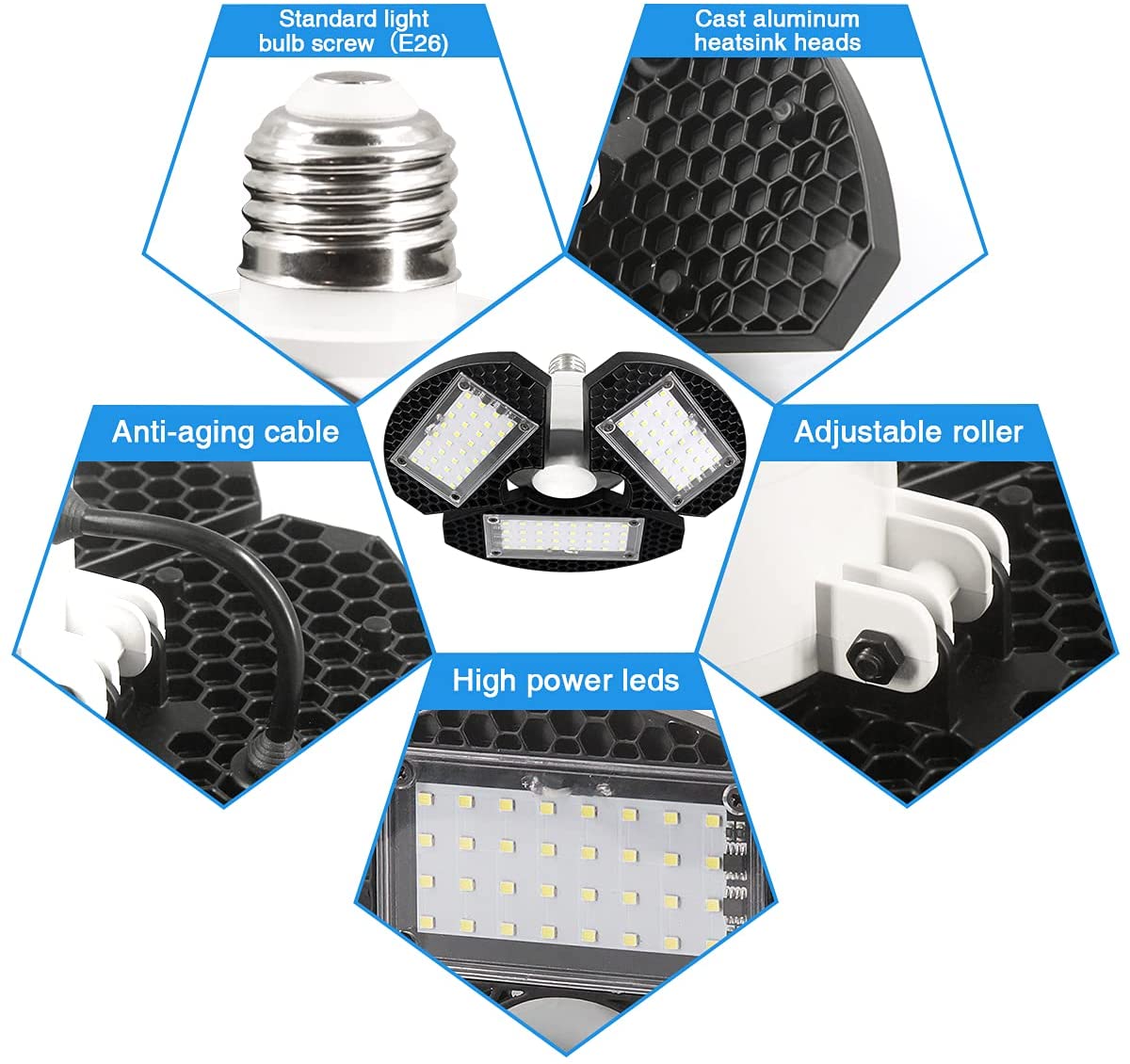BRANDS & BEYOND Electronic Accessories Deformable Led Garage Light