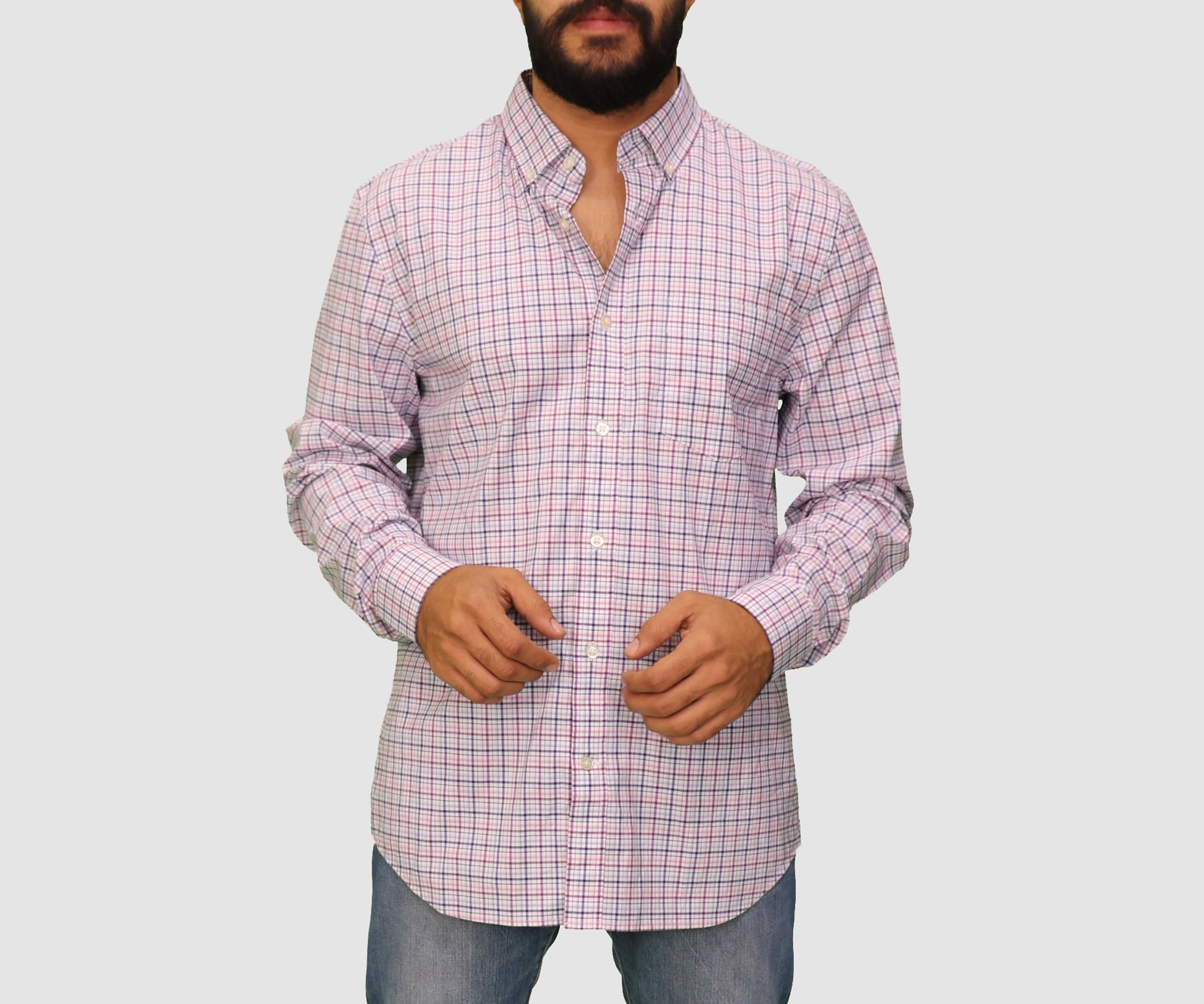 BRANDS & BEYOND Mens Tops Large / Multi-Color Long Sleeve Shirt