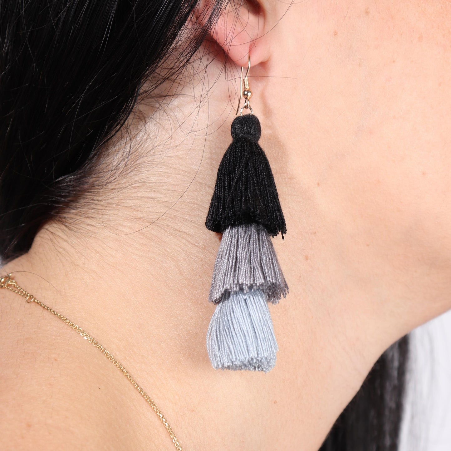 BRANDS & BEYOND Womens Jewelry Multi-Color Fringes Earing Stylish