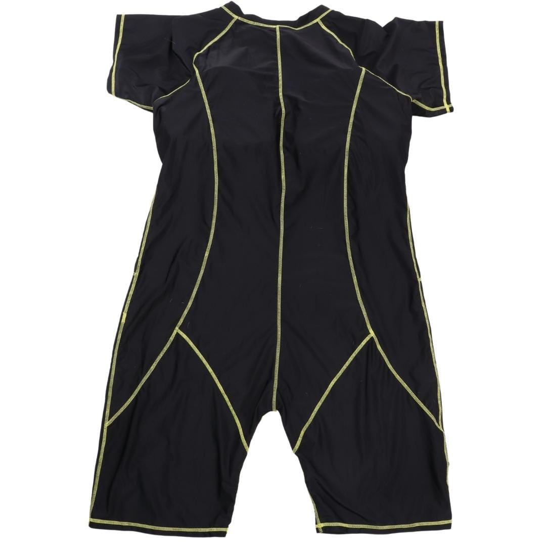 BRANDS & BEYOND Womens Swimwear XXXL / Black Short Sleeve Swimming Suits