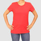 BRANDS & BEYOND Womens Tops XS / Red Short Sleeve Top