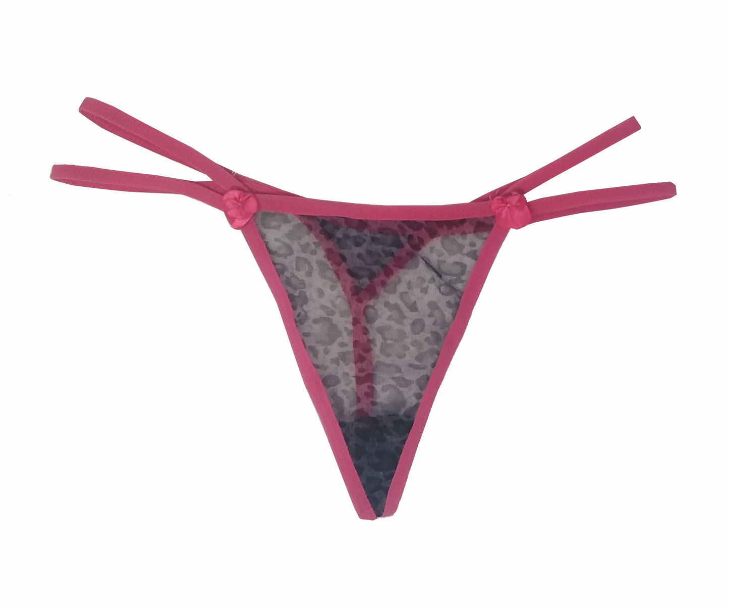 BRANDS & BEYOND womens underwear Medium / Fuchsia Leopard T-String
