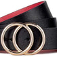 BROMEN Clothing Accessories Black BROMEN - Double O Ring Buckle Belt
