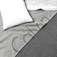 CALVIN KLEIN Bed & Bath Grey Home Modern Cotton Cropped Logo Throw