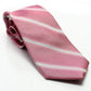 CALVIN KLEIN Clothing Accessories One size / Pink CALVIN KLEIN - Creme Stripe Slip Silk Neck Tie