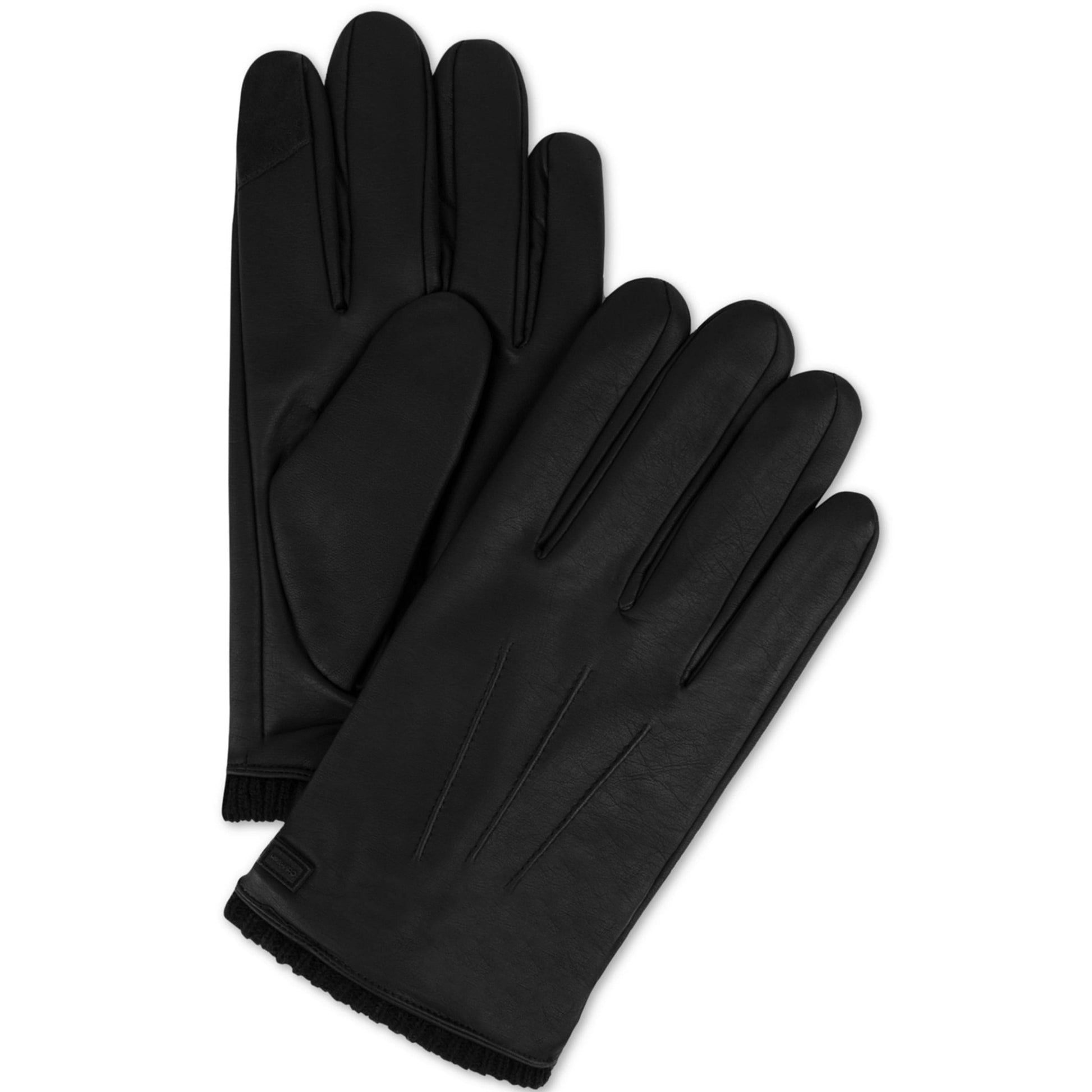 CALVIN KLEIN Gloves & Earmuffs M CALVIN KLEIN - Men's Triple Point Knit-Cuff Gloves